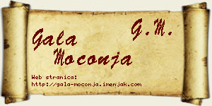 Gala Moconja vizit kartica